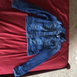 Dark blue jean jacket